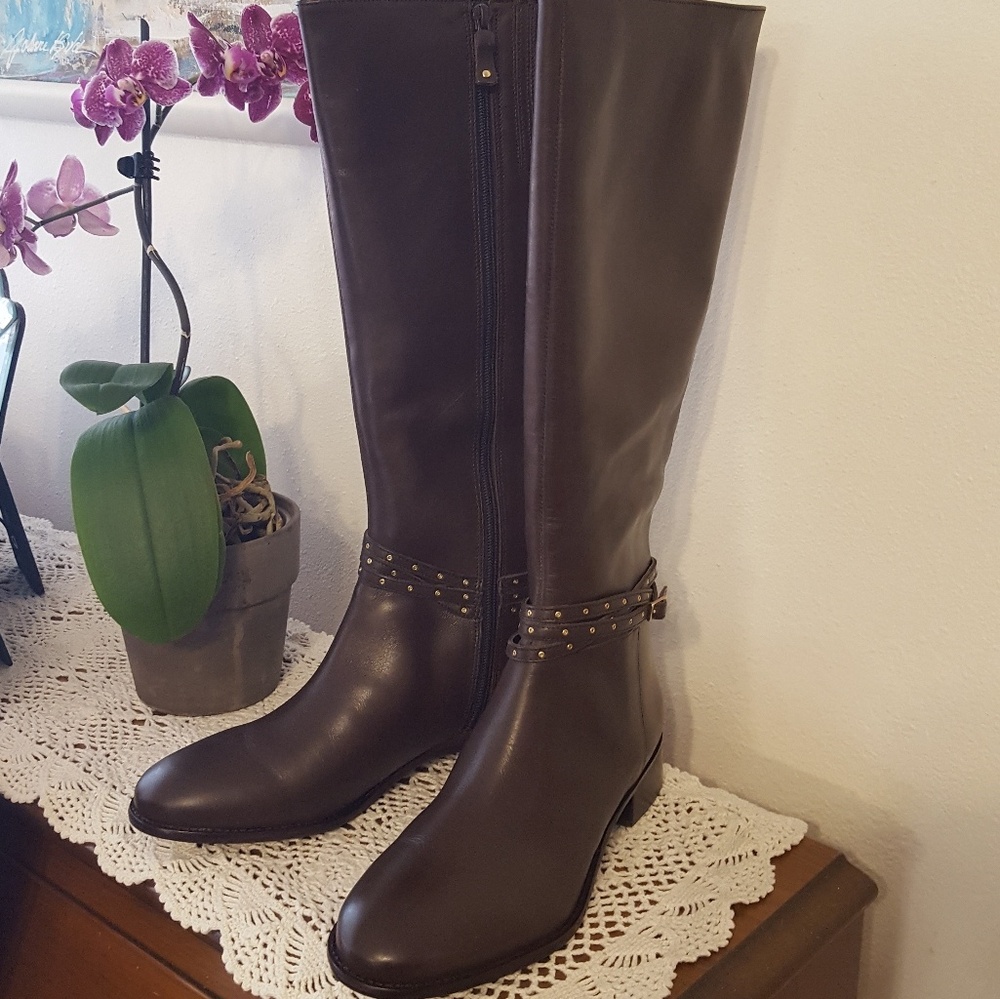 Talbots Brown Walnut Grommet Boots